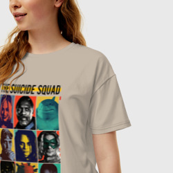 Женская футболка хлопок Oversize The Suicide Squad - фото 2