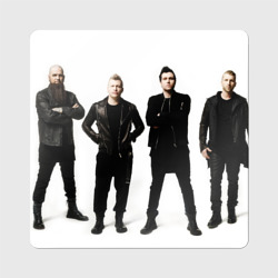 Магнит виниловый Квадрат Three Days Grace band