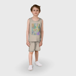Детская пижама с шортами хлопок Медитативная абстракция - фото 2
