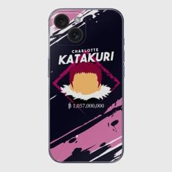 Чехол для iPhone 15 силиконовый с защитой камеры Шарлотта Катакури One Piece