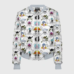 Женский бомбер 3D Веселые Роджеры пиратов Соломенной Шляпы