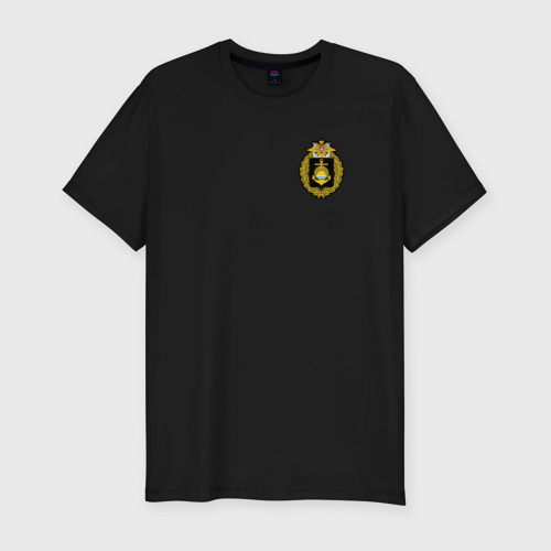 Мужская футболка хлопок Slim Тихоокеанский флот ВМФ России, цвет черный