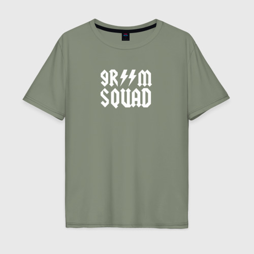 Мужская футболка хлопок Oversize Groom Squad, цвет авокадо