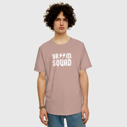 Мужская футболка хлопок Oversize Groom Squad - фото 2