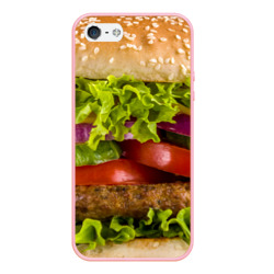 Чехол для iPhone 5/5S матовый Бургер