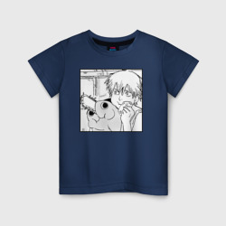 Детская футболка хлопок Человек — бензопила