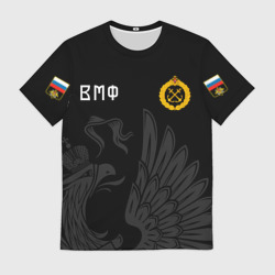 Мужская футболка 3D ВМФ нашивки Флаг на спине