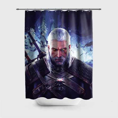 Штора 3D для ванной The Witcher Geralt of Rivia