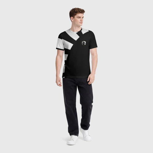 Мужская футболка 3D с принтом Team Liquid Black Jersey pro 2022-23, вид сбоку #3