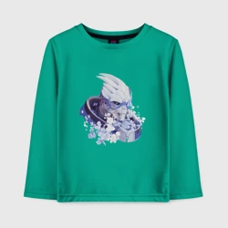 Детский лонгслив хлопок Гаррус в цветах