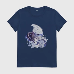 Женская футболка хлопок Гаррус в цветах