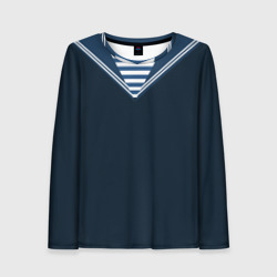 Женский лонгслив 3D Матроска повседневная