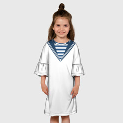 Детское платье 3D Матроска парадная ВМФ - фото 2
