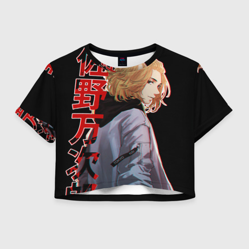Женская футболка Crop-top 3D Токийские мстители, цвет 3D печать
