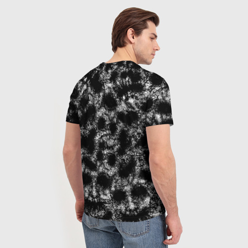 Мужская футболка 3D с принтом Множество лиц, вид сзади #2