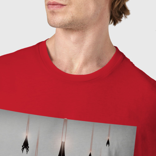 Мужская футболка хлопок Reapers incoming, цвет красный - фото 6