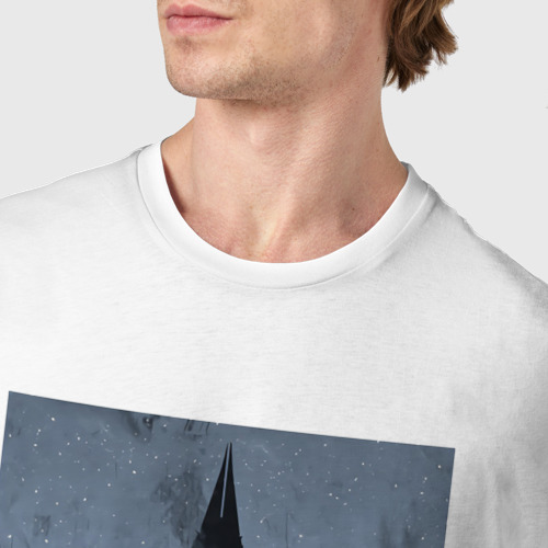 Мужская футболка хлопок Mass Effect 3, цвет белый - фото 6