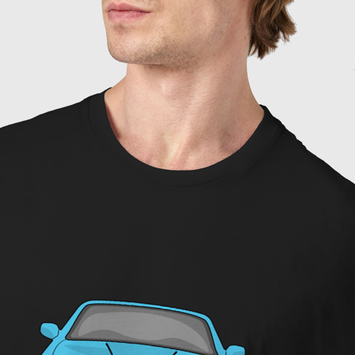 Мужская футболка хлопок Bmw e30 drift stance, цвет черный - фото 6