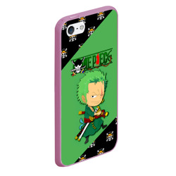 Чехол для iPhone 5/5S матовый Ророноа Зоро One Piece. Большой куш - фото 2