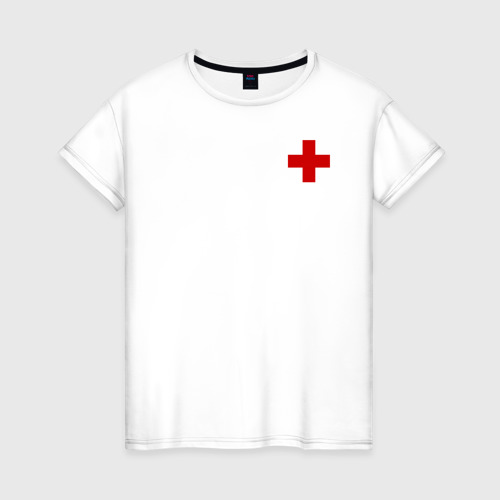 Женская футболка хлопок Hospital Classic, цвет белый