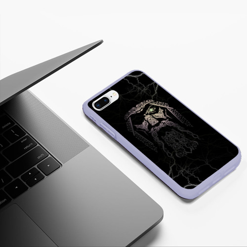 Чехол для iPhone 7Plus/8 Plus матовый Odin, цвет светло-сиреневый - фото 5