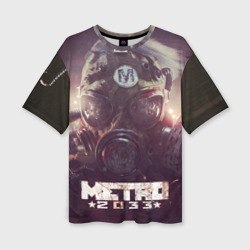 Merto 2033 противогаз – Женская футболка oversize 3D с принтом купить со скидкой в -50%