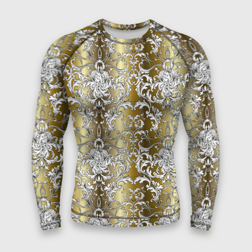 Мужской рашгард 3D Gold & white