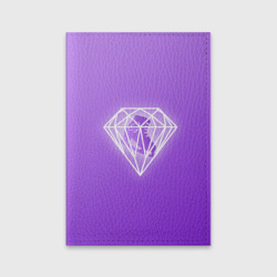 Обложка для паспорта матовая кожа 50 Shades Of Skaters violet