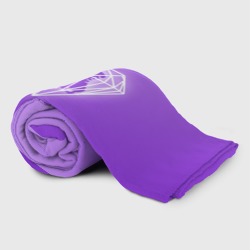 Плед с принтом 50 Shades Of Skaters violet для любого человека, вид спереди №2. Цвет основы: 3d (велсофт)