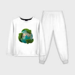 Детская пижама с лонгсливом хлопок Чистая планета