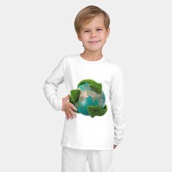Детская пижама с лонгсливом хлопок Чистая планета - фото 2