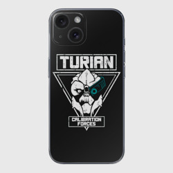 Чехол для iPhone 15 силиконовый с защитой камеры Турианец