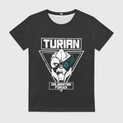 Женская футболка 3D Турианец
