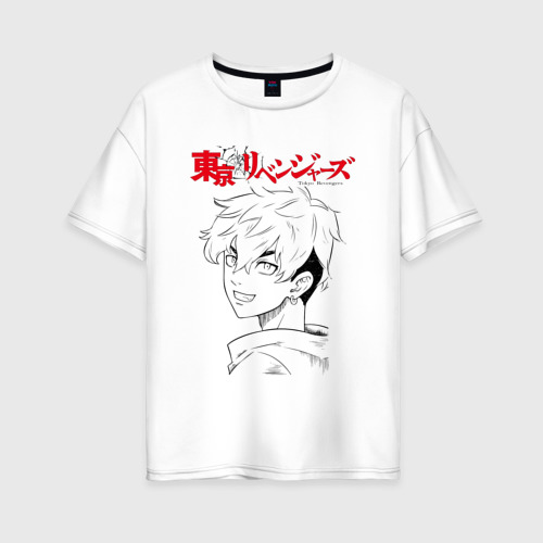 Женская футболка хлопок Oversize Тифую Мацуно Токийские мстители