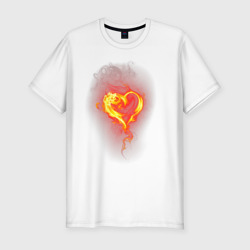 Приталенная футболка Пылкое сердце (Мужская)