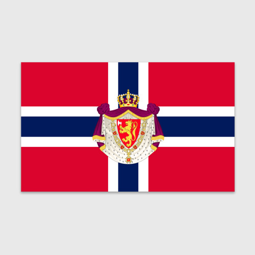 Бумага для упаковки 3D Норвегия Флаг и герб Норвегии