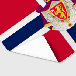 Бумага для упаковки 3D Норвегия Флаг и герб Норвегии - фото 2