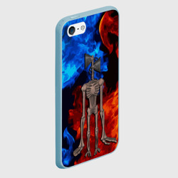 Чехол для iPhone 5/5S матовый Сиреноголовый огонь - фото 2