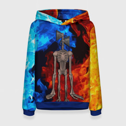 Женская толстовка 3D Сиреноголовый огонь