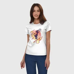 Женская пижама с белой футболкой хлопок Fire Dead Cells - фото 2