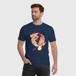 Мужская футболка хлопок Fire Dead Cells - фото 2