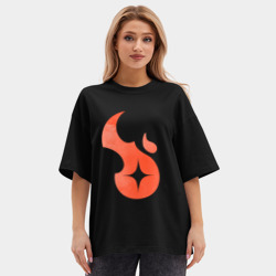 Женская футболка Oversize хлопок premium Dead Cells Logo - фото 2