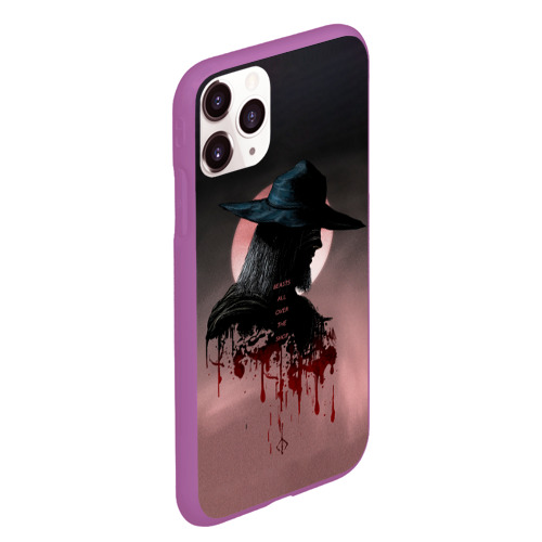 Чехол для iPhone 11 Pro Max матовый Blind Hunter, цвет фиолетовый - фото 3