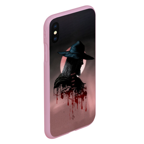 Чехол для iPhone XS Max матовый Blind Hunter, цвет розовый - фото 3