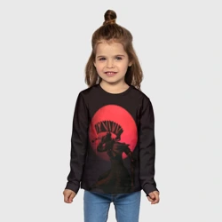 Детский лонгслив 3D Красная луна - фото 2