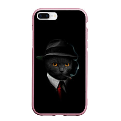 Чехол для iPhone 7Plus/8 Plus матовый Нуарный кот