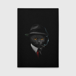 Обложка для автодокументов Нуарный кот
