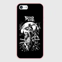 Чехол для iPhone 5/5S матовый Бладборн чб