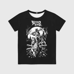 Детская футболка 3D Бладборн чб