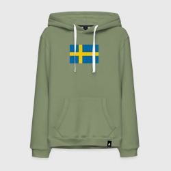 Мужская толстовка хлопок Швеция Флаг Швеции